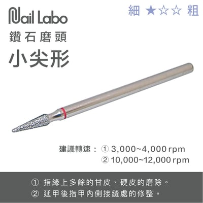 Naillabo｜鑽石磨頭（小圓方/HP7/小尖形/條狀）3