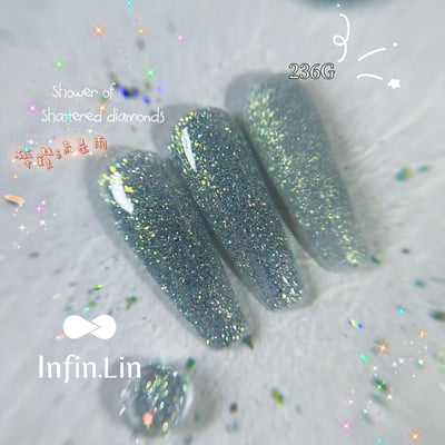 infin.Lin｜彩色甲油膠-碎鑽流星雨系列（230-237）3