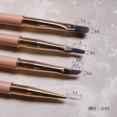 Ruyiya璐意雅｜GINA生活鎏金奶茶色美甲筆3