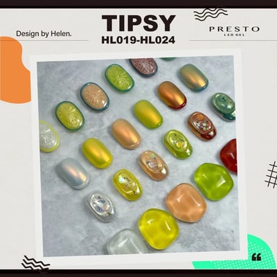 PRESTO｜罐裝色膠（HL019-HL024）2.7g2