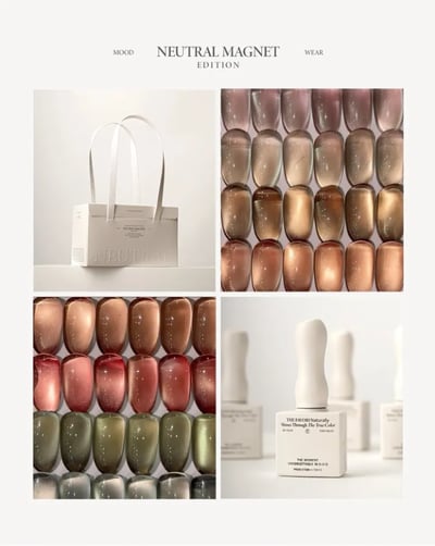 THE FAVORI｜THE FAVORI x NAIL GAMSEONG Neutral貓眼甲油膠 6色1