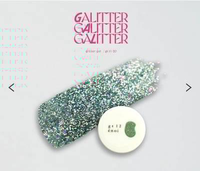 enoi｜亮粉凝膠galitter（gt11-gt20）3g3