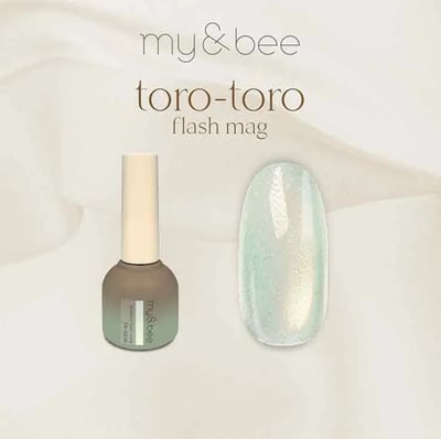 my&bee｜toro-toro碎鑽貓眼甲油膠（TR-001G~TR-012G）6