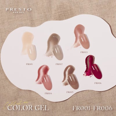 PRESTO｜罐裝色膠（FR001-FR006）2.7g1