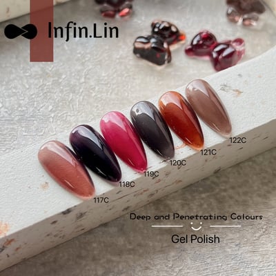 infin.Lin｜彩色甲油膠-深透系列（117-122）3