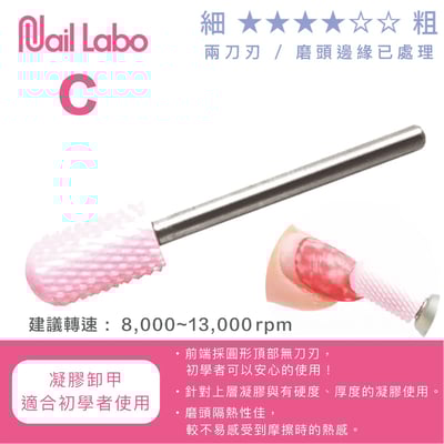 Naillabo｜粉紅磨頭（橢圓C/橢圓M）2