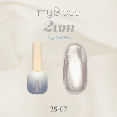 my&bee｜ 2微米碎鑽甲油膠-銀（2S-01~2S-12）10