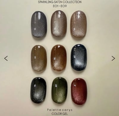 Palette Carys｜絲絨緞光貓眼膠系列 單品/套組（E01-E09）2
