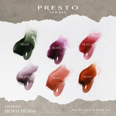 PRESTO｜罐裝色膠（HL001-HL012）2.7g1