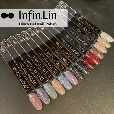 infin.Lin｜彩色甲油膠-碎鑽系列（53-66）2