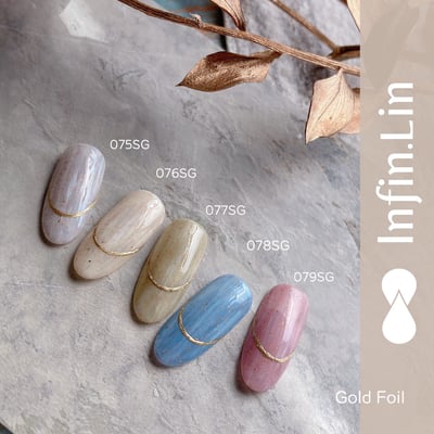 infin.Lin｜彩色甲油膠-金箔系列（75-79）2