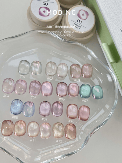 末町｜淺夢玻璃珠貓眼12色套組12