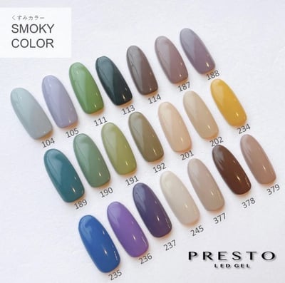 PRESTO｜罐裝色膠（375-379）2.7g1
