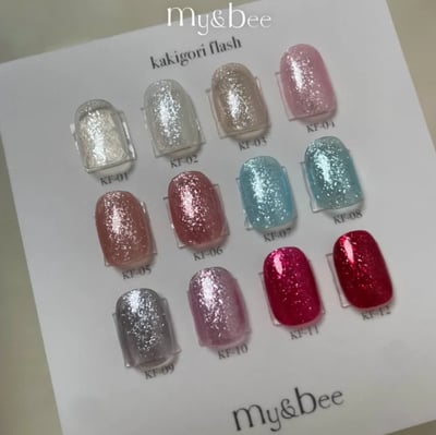 my&bee｜PRIME KAKIGORI碎鑽甲油膠8ml（KF-01~KF-12）5
