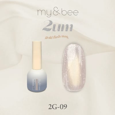 my&bee｜ 2微米碎鑽甲油膠-金（2G-01~2G-12）12