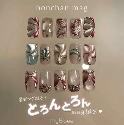 my&bee｜honchan貓眼甲油膠（HC-001G~HC-012G）2