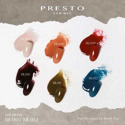 PRESTO｜罐裝色膠（DA001-DA006）2.7g2