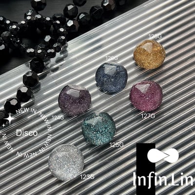 infin.Lin｜彩色甲油膠-碎鑽系列（123-128）11