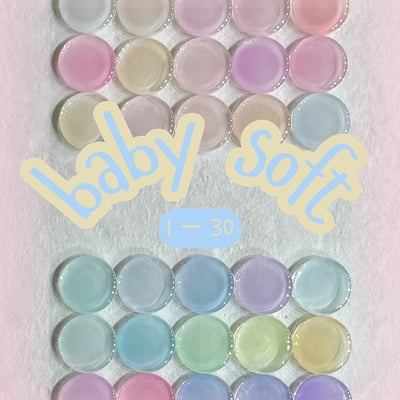 enoi｜彩色凝膠baby soft（01-30）3g3