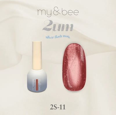 my&bee｜ 2微米碎鑽甲油膠-銀（2S-01~2S-12）14