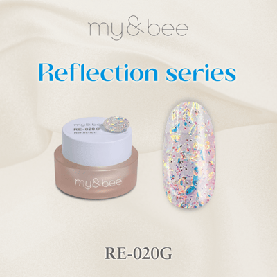 my&bee｜幻彩MIX亮片膠4g（RE-013G~RE-024G）11