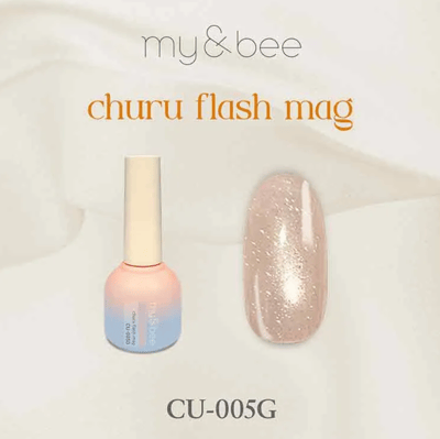 my&bee｜churu碎鑽貓眼甲油膠（CU-001G~CU-012G）9