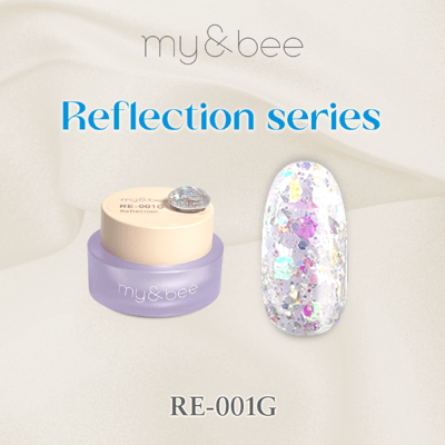 my&bee｜幻彩MIX亮片膠4g（RE-001G~RE-012G）5