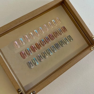 enoi｜鏡面粉cinderella powder（CP1-CP8、gloss clear、white silver）1