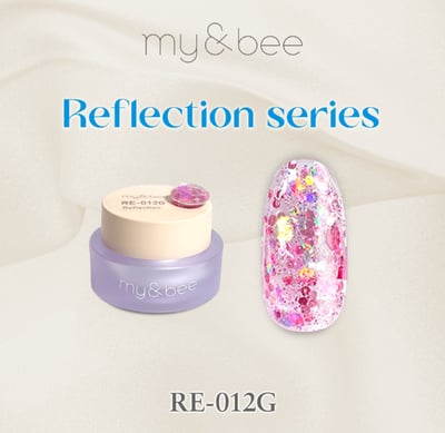 my&bee｜幻彩MIX亮片膠4g（RE-001G~RE-012G）16