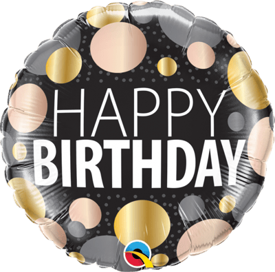 18吋 質感圓點生日快樂1