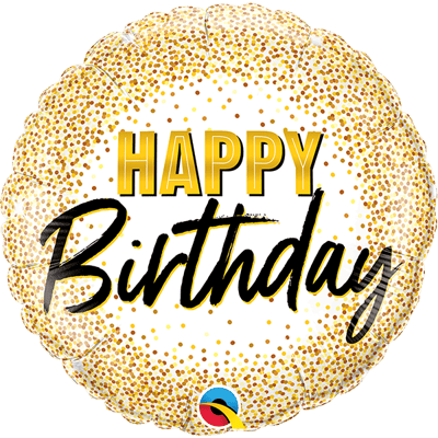 18吋 碎金質感生日快樂1