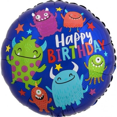18吋 怪獸生日派對(有兩面圖案)2