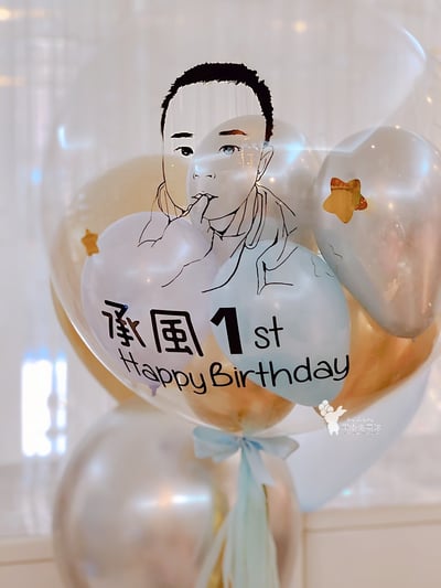 ☺《客製化似顏繪泡泡球中球》☺5