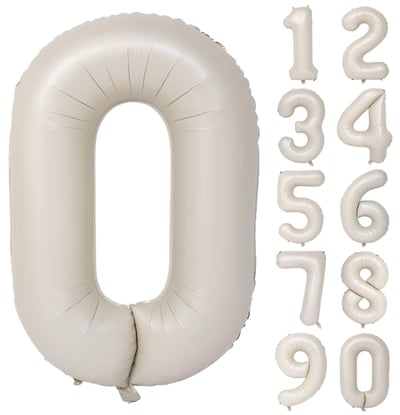 40吋 大奶油色數字1