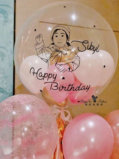 ☺《客製化似顏繪泡泡球中球》☺2