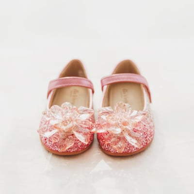 BellaVara 時尚夢幻公主水晶鞋-夢幻紅2