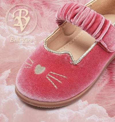 BellaVara時尚輕奢Meow公主休閒鞋-粉紫3