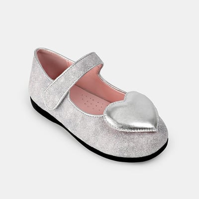 BellaVara 璀璨之心絢麗公主鞋-銀1