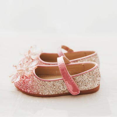 BellaVara 時尚夢幻公主水晶鞋-夢幻紅1