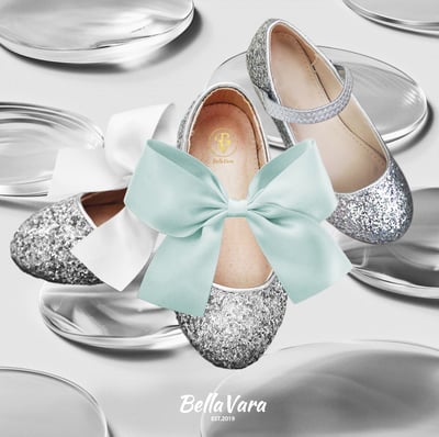 BellaVara 夢幻閃耀蝴蝶結花童鞋1