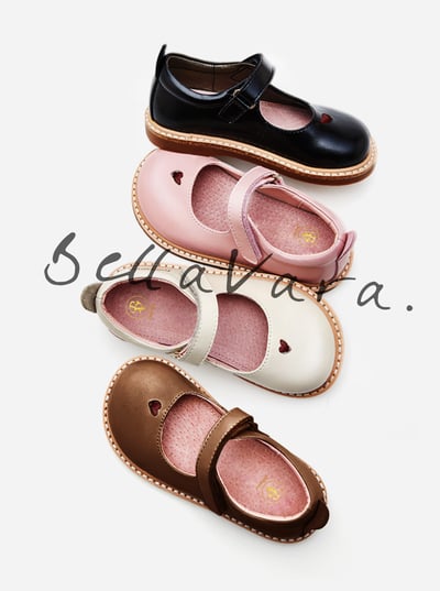 BellaVara英倫風全真皮款愛心簡約公主皮鞋-氣質奶茶4