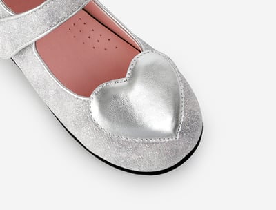 BellaVara 璀璨之心絢麗公主鞋-銀11