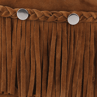 BellaVara波希米亞親子流蘇靴-棕5