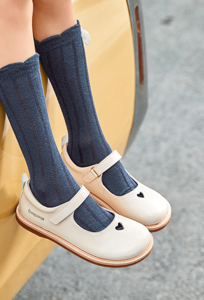 BellaVara英倫風全真皮款愛心簡約公主皮鞋-氣質奶茶5