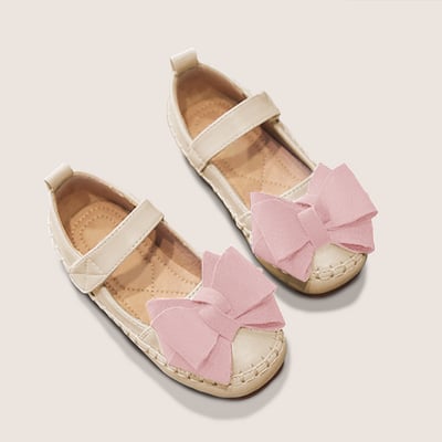 BellaVara 夢幻女孩公主蝴蝶休閒鞋-夢幻奶茶5