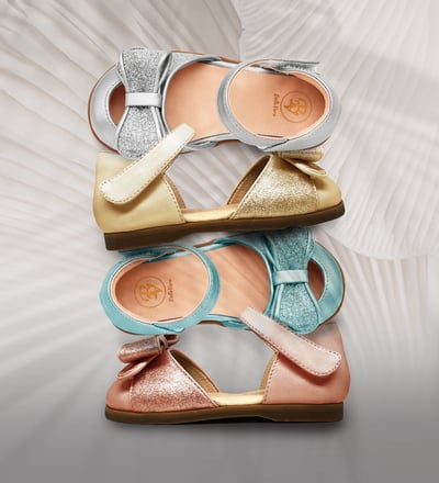 BellaVara 銀河星茫公主鞋-奶茶金4