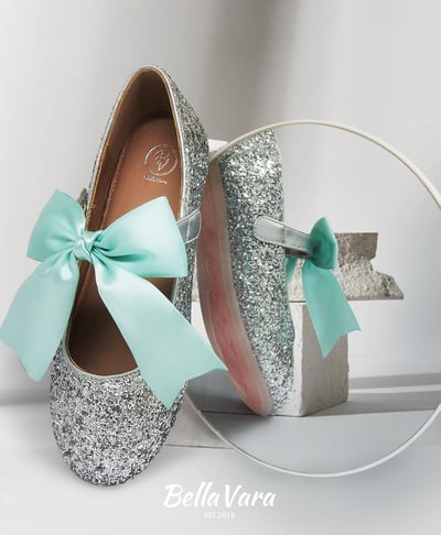 BellaVara 夢幻閃耀蝴蝶結花童鞋3