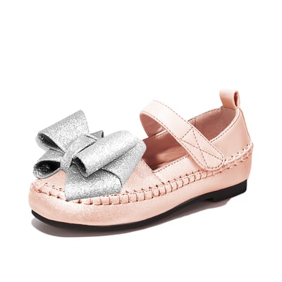 BellaVara 夢幻女孩公主蝴蝶休閒鞋-雪霜粉1