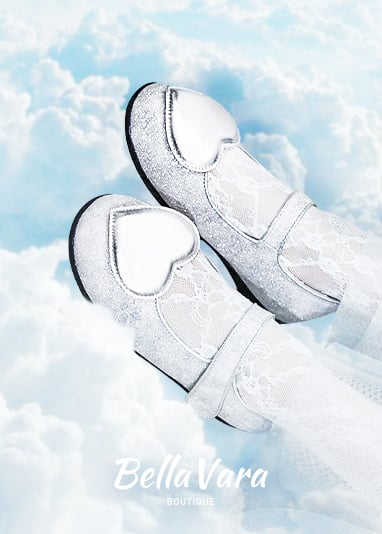 BellaVara 璀璨之心絢麗公主鞋-銀4