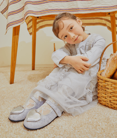 BellaVara 璀璨之心絢麗公主鞋-銀13